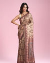 Mohey Women Beige Weave Saree
