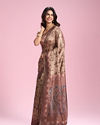 Mohey Women Beige Art Silk Saree