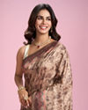 Mohey Women Beige Weave Saree