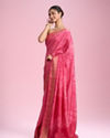 Mohey Women Rani Pink Radiance Saree