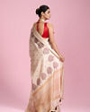 Mohey Women Cream Dream Elegance Saree