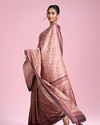 Mohey Women Glamorous Fawn Elegance Saree