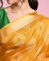 Mohey Women Radiant Mustard Yellow Saree