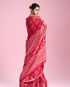 Mohey Women Pink Artistic Fiesta Saree