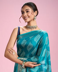 Mohey Women Ravishing Rama Green Saree