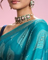 Mohey Women Ravishing Rama Green Saree