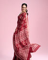 Mohey Women Rust Red Elegance Saree