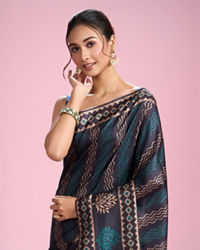 Mohey Women Indigo Blue Elegance Saree