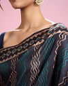 Mohey Women Indigo Blue Elegance Saree