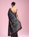 Mohey Women Indigo Blue Elegance Saree