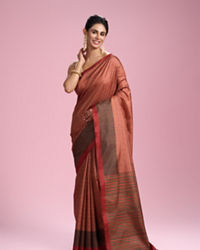 Mohey Women Orange Allure Radiant Saree