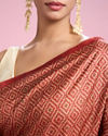 Mohey Women Orange Allure Radiant Saree