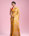 Mohey Women Radiant Mustard Yellow Saree