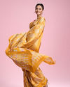 Mohey Women Radiant Mustard Yellow Saree