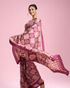 Mohey Women Enchanting Wine Saree