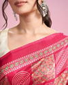 Mohey Women Exquisite Rani Pink Saree