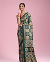 Mohey Women Dark Green Elegance Saree