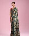 Mohey Women Dark Green Elegance Saree