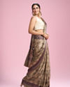 Mohey Women Elegant Pista Green Saree