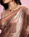 Mohey Women Fawn Peach Elegant Affair Saree