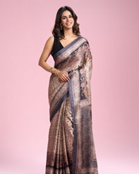 Mohey Women Cream Elegance Saree
