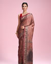 Mohey Women Radiant Rust Red Saree