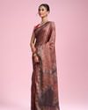 Mohey Women Radiant Rust Red Saree