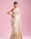 Mohey Women Ivory Elegance Saree