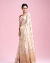 Mohey Women Ivory Elegance Saree
