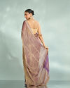 Mohey Women Purple Enchantment Organza Saree