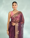 Mohey Women Enchanting Wine Festive Saree