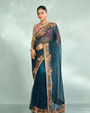 Minimally Blue Saree