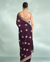 Mohey Women Wine Elegance Saree