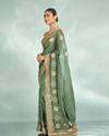 Mohey Women Pista Green Opulence Saree