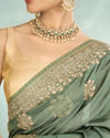 Mohey Women Pista Green Opulence Saree