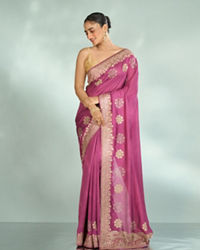 Mohey Women Purple Enchantment Saree