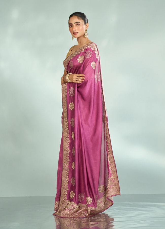 Mohey Women Purple Enchantment Saree