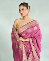 Mohey Women Purple Enchantment Saree
