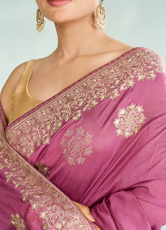 Mohey Women Purple Enchantment Saree