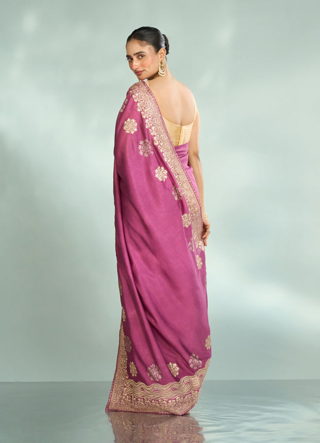 Mohey Women Purple Enchantment Saree