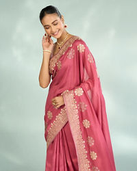 Mohey Women Pink Elegance Saree