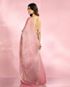 Mohey Women Dusty Pink Organza Saree