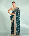 Tantalizing Green Organza Saree
