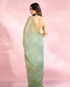 Mohey Women Ethereal Light Blue Organza Saree