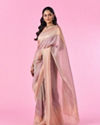 Mohey Women Purple Palette Organza Saree