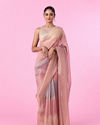 Pink Organza Saree