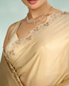 Mohey Women Cream Divine Elegance Saree