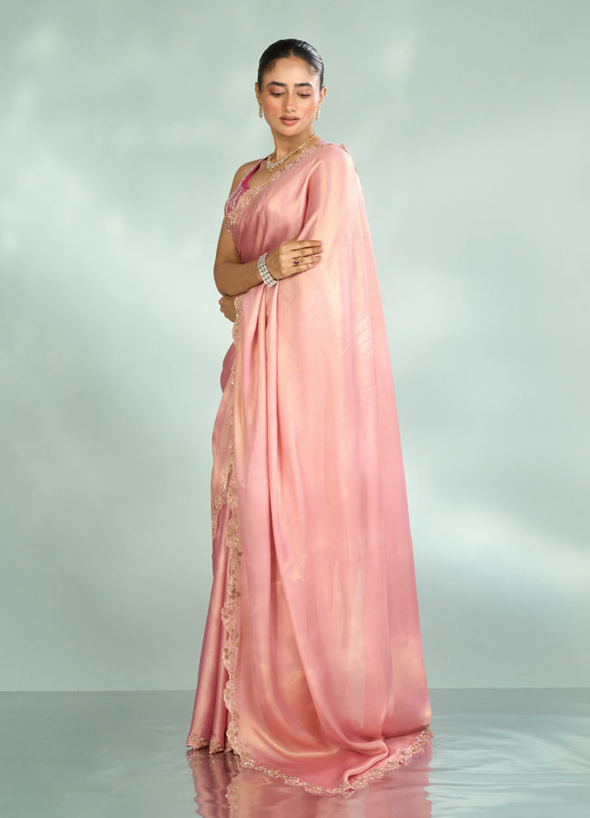 Mohey Women Radiant Pink Saree