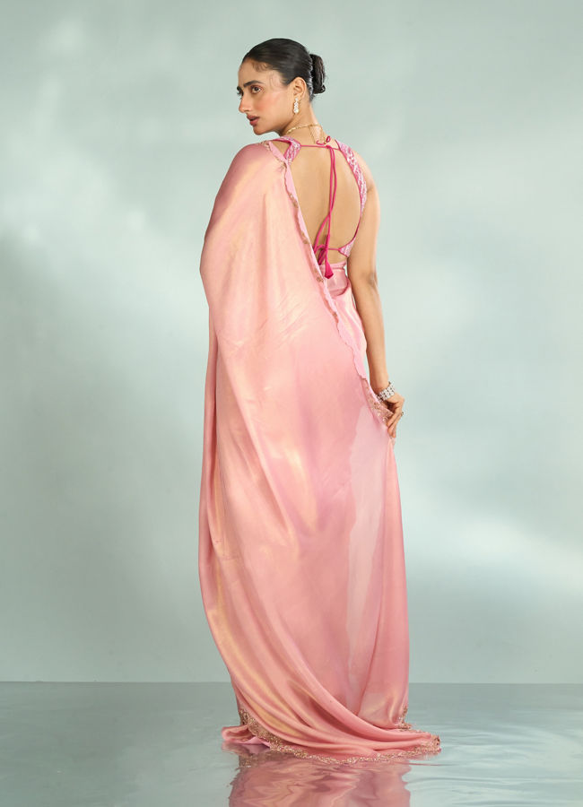 Mohey Women Radiant Pink Saree
