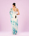 Mohey Women Green Organza Saree